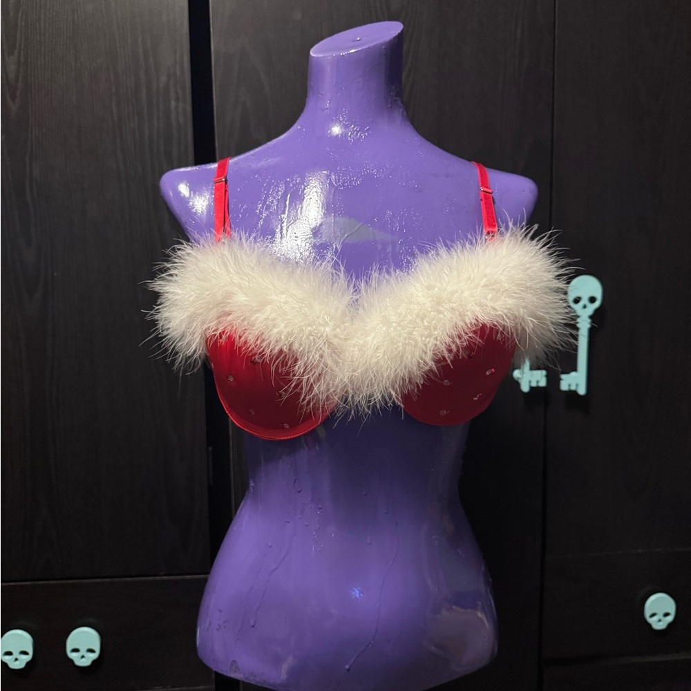 Red Festive Bra